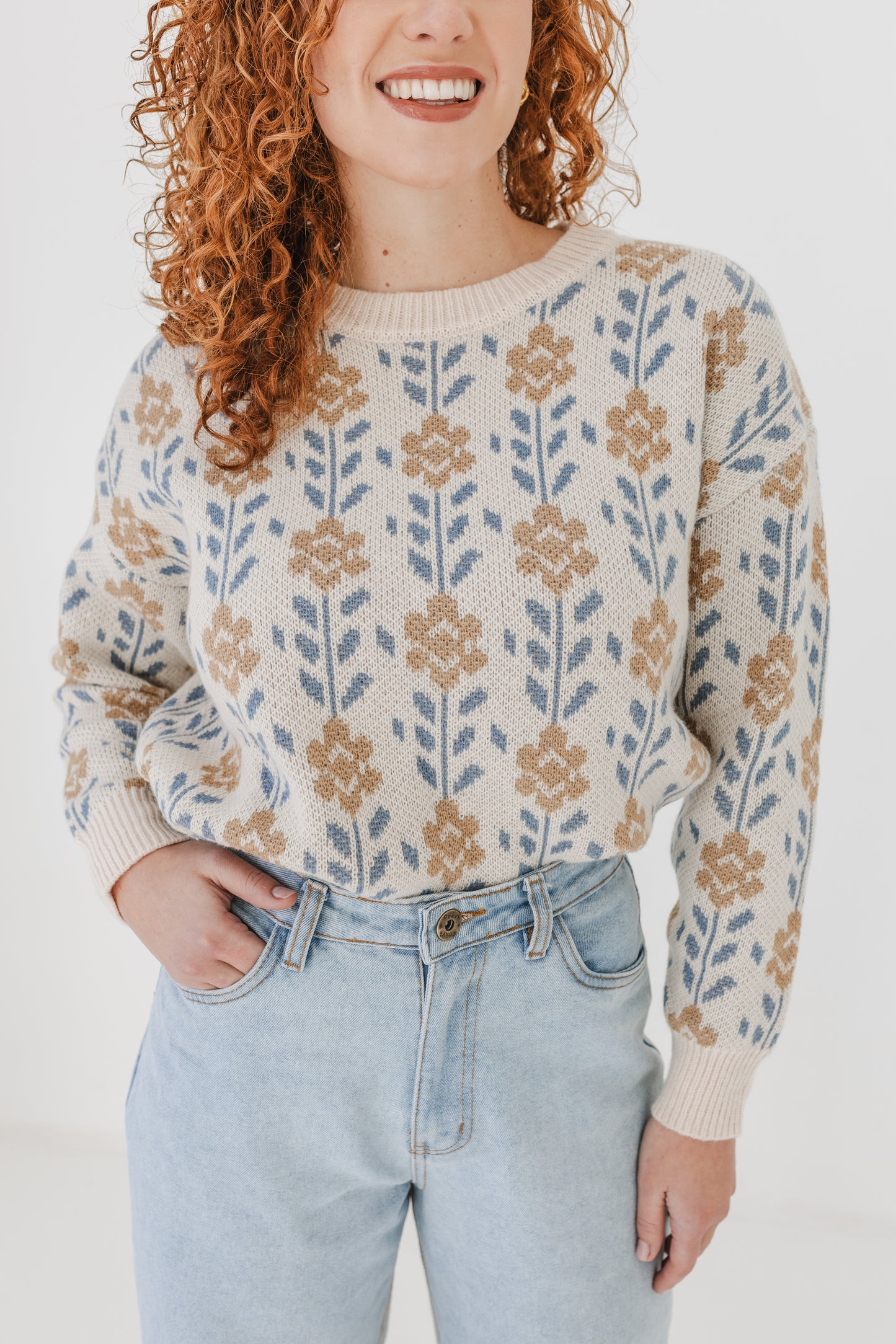 Winter Bloom Sweater