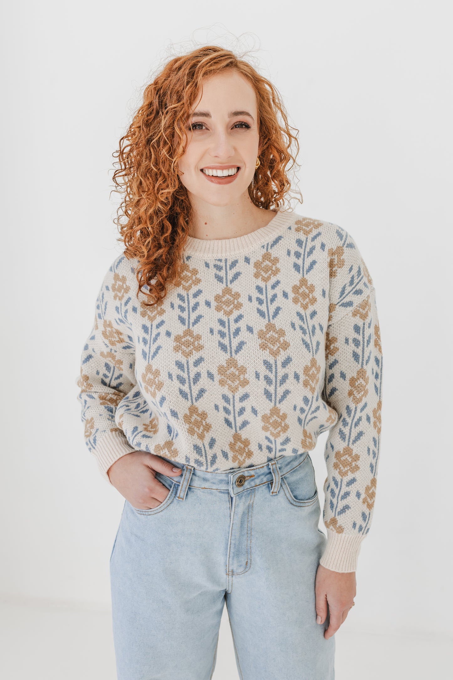 Winter Bloom Sweater