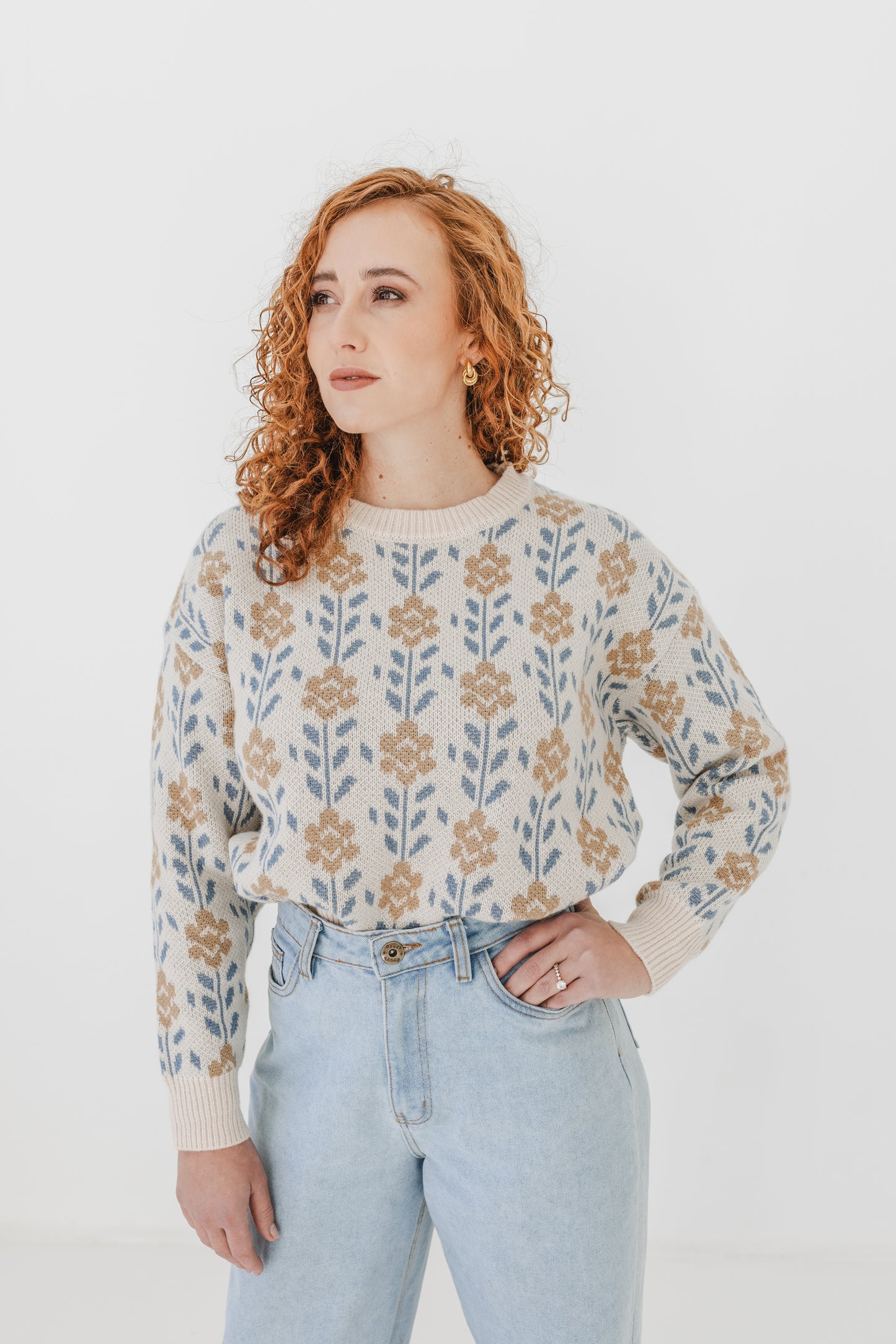Winter Bloom Sweater
