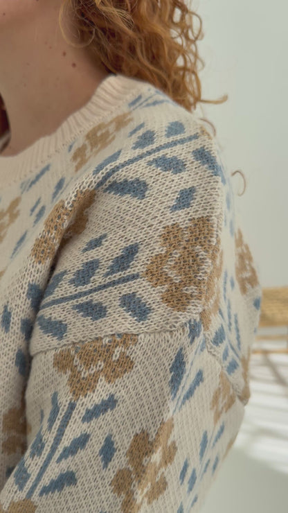 Winter Bloom Sweater